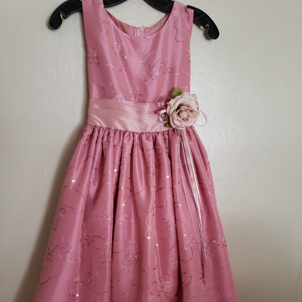 Girls Pink Formal Dress